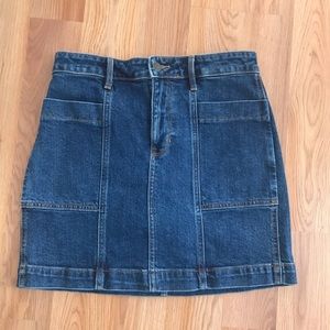 Denim mini skirt